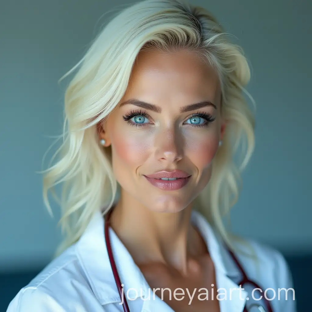 Pamela-AndersonInspired-Nurse-with-Light-Hair-and-Bright-Blue-Eyes