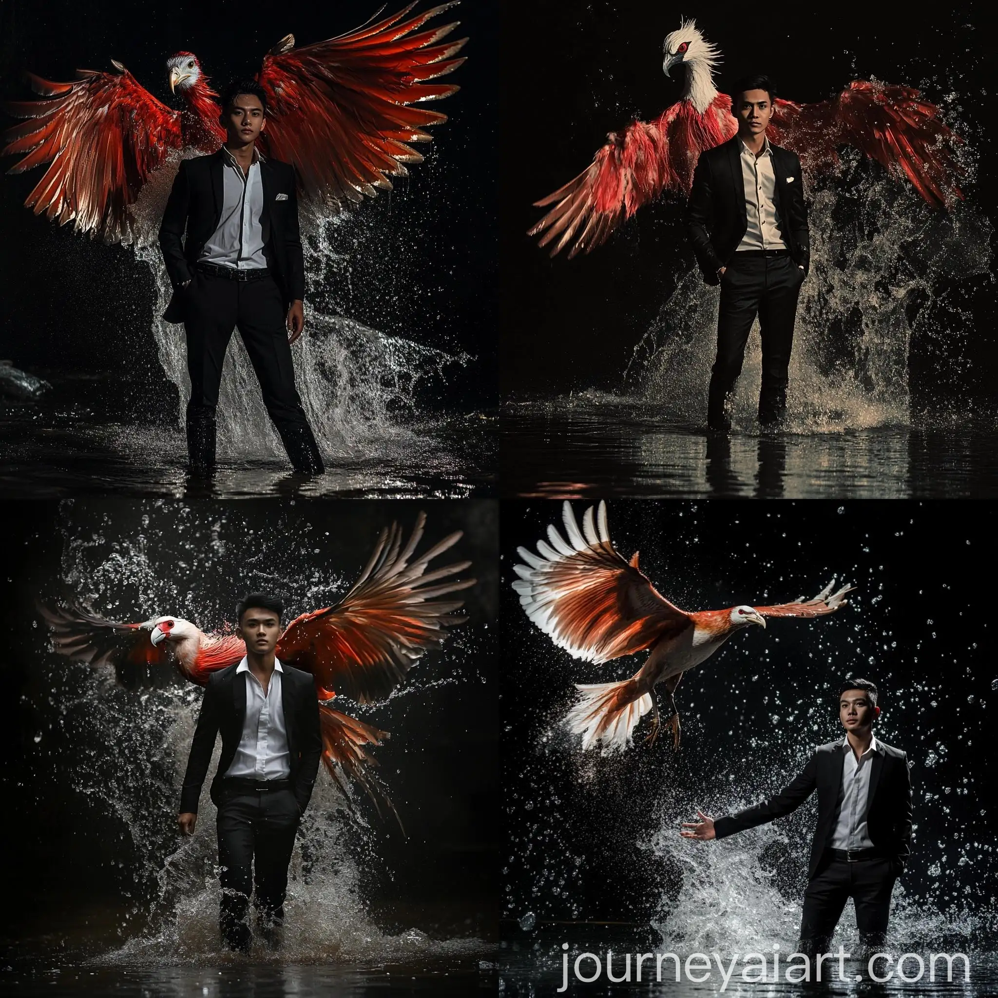 Young-Indonesian-Man-in-Elegant-Black-Suit-with-Flying-Garuda-Bird