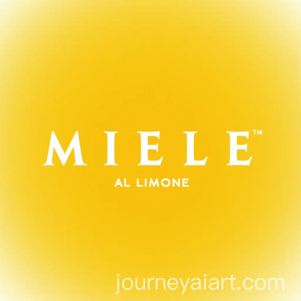 Elegant-Miele-al-Limone-Text-Design-on-Honeycomb-Background