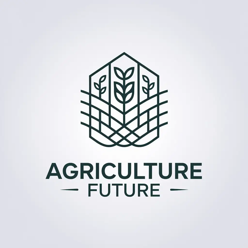 LOGO Design for Agriculture Future Minimalistic Vector with Clear Background for Education Industry