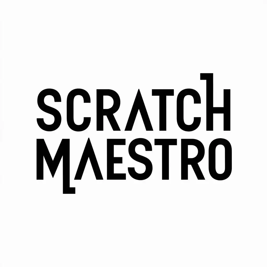 LOGO Design for Scratch Maestro Coin Theme with Clear Background