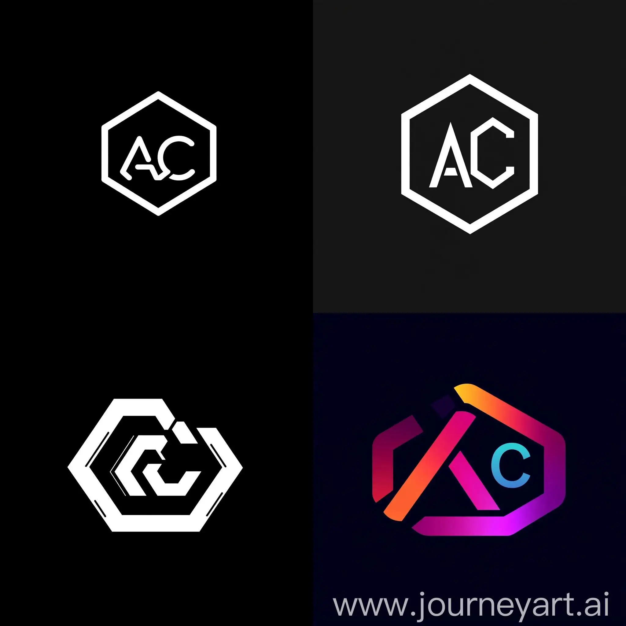 Hexagonal-Logo-Design-with-Letters-A-and-C-in-Modern-Style