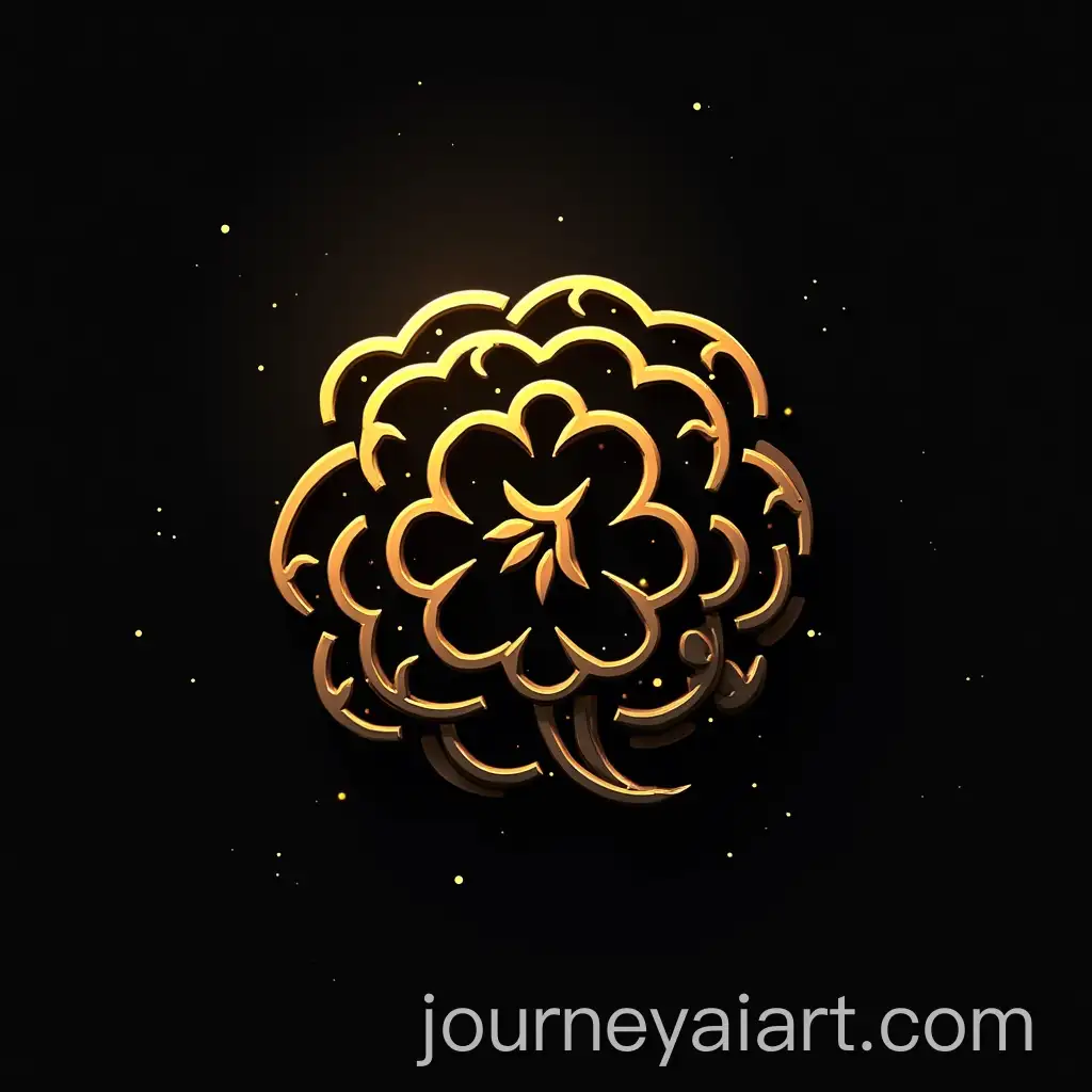 Artificial-Intelligence-Logo-Design-with-Gold-Elements