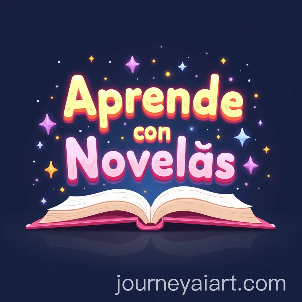 AnimeStyle-Logo-for-Aprende-con-Novelas-with-Playful-Typography-and-Glowing-Book