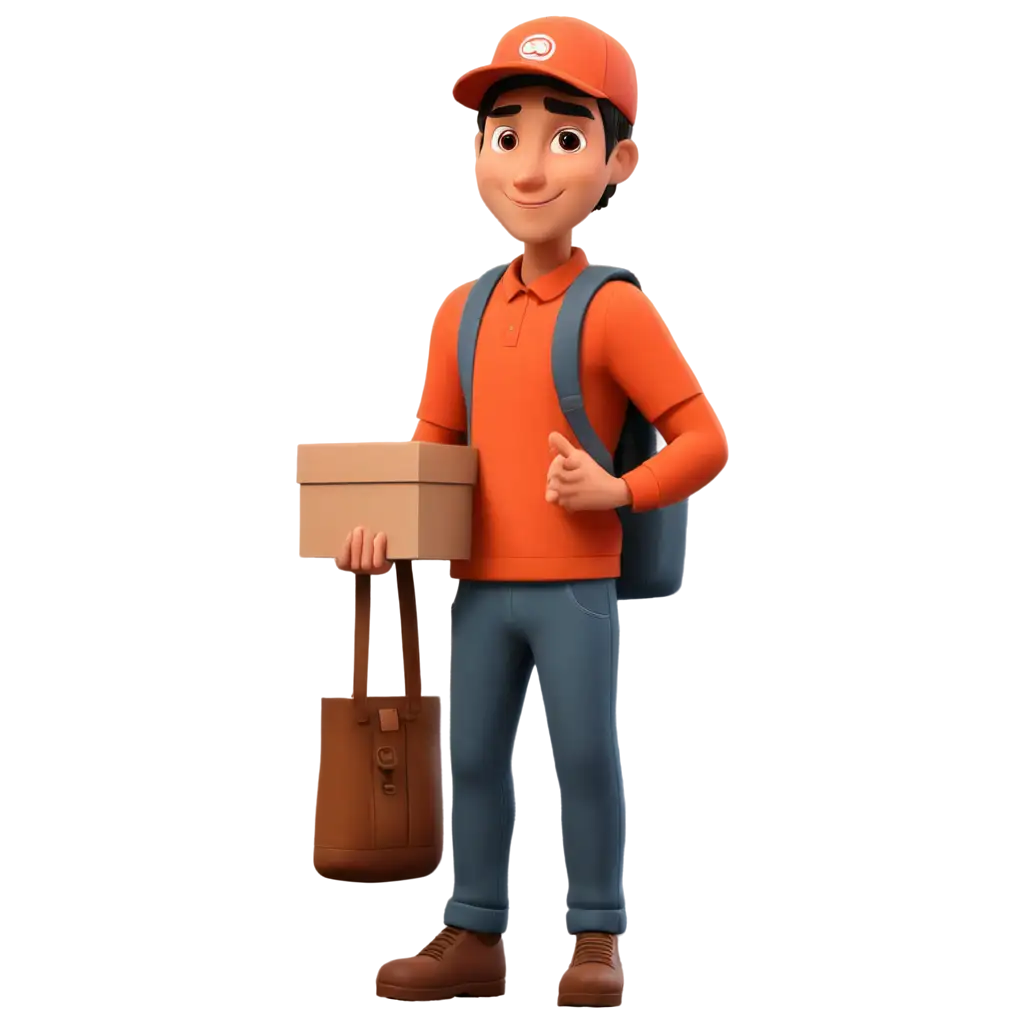 delivery boy cartoon