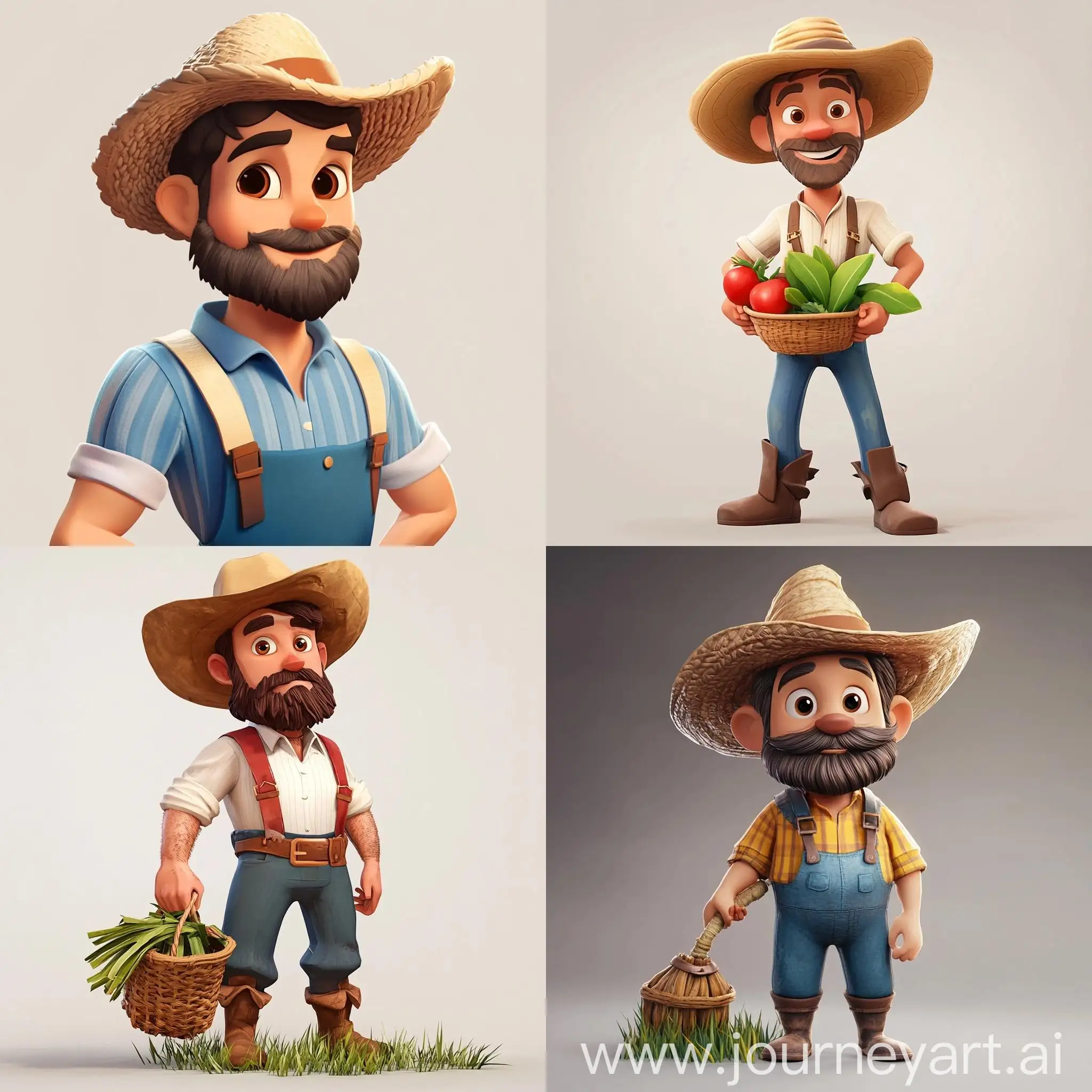 Stylized-2D-Farmer-Character-Standing-Proudly