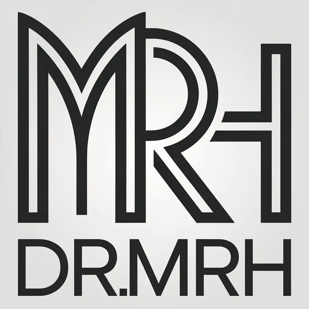 LOGO-Design-for-DrMRH-Vector-Logo-with-Clear-Background-and-Modern-Aesthetic