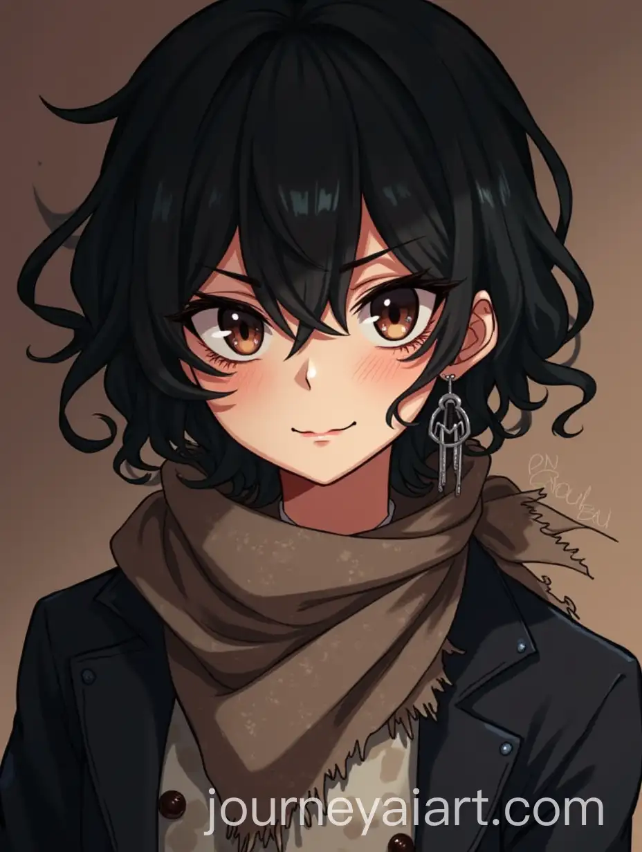 Flirtatious-Mature-Woman-with-Lightning-Scar-and-Malicious-Expression-in-Anime-Style