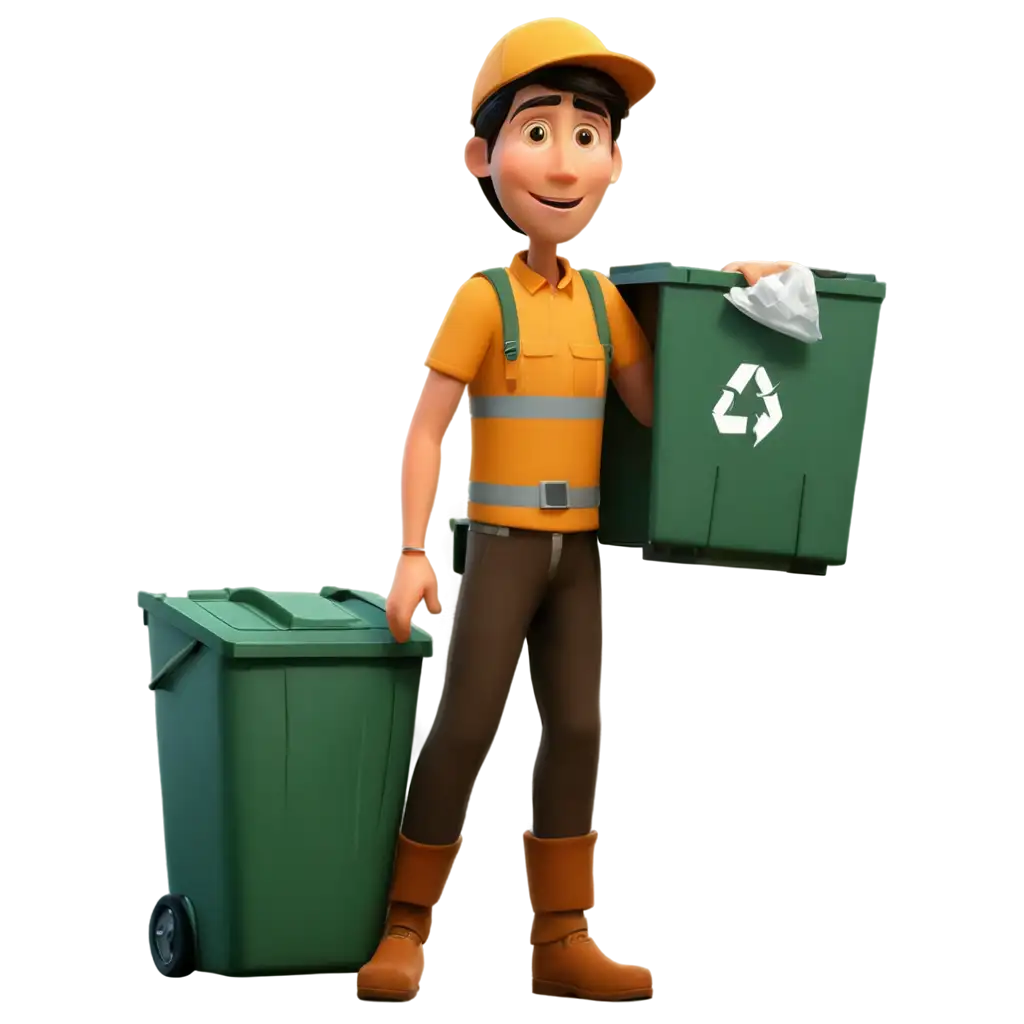 Cartoon-Garbage-Collector-PNG-HighQuality-Illustration-for-Creative-Use