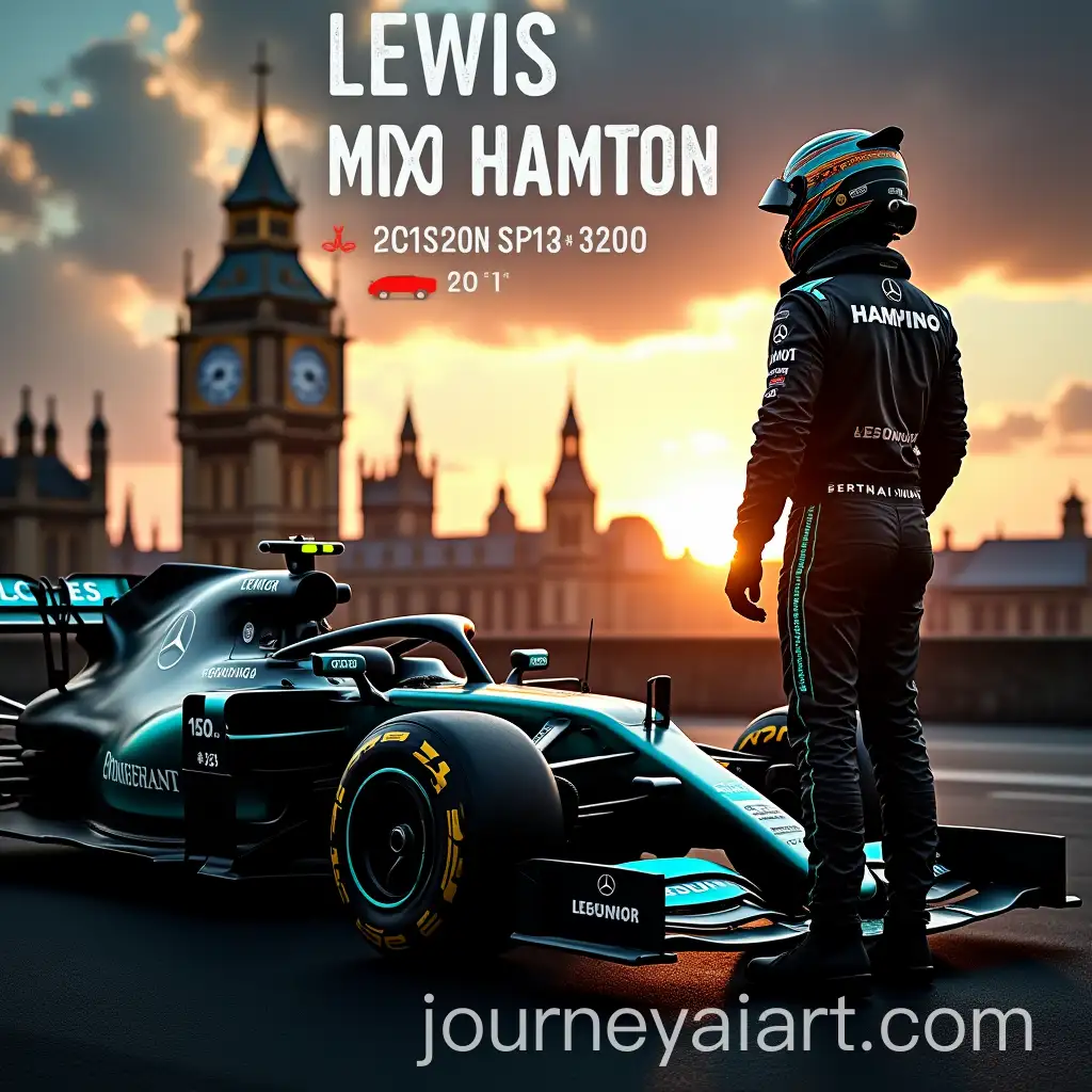 Formula-1-Driver-Gazing-Over-Iconic-London-Cityscape-at-Sunset