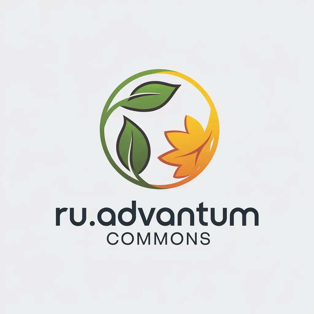 Logo Design for ruadvantumcommons Spring and Fall Theme with a Minimalistic Touch