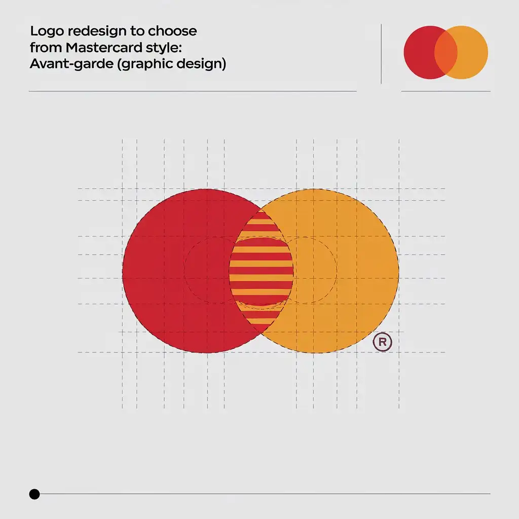 LOGO Design for Mastercard AvantGarde Minimalistic Style for Internet Industry