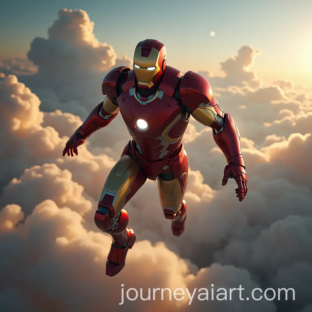 AI-Image-Prompt-ExpansionIron-Man-Flying-Outside-Earth-in-Space