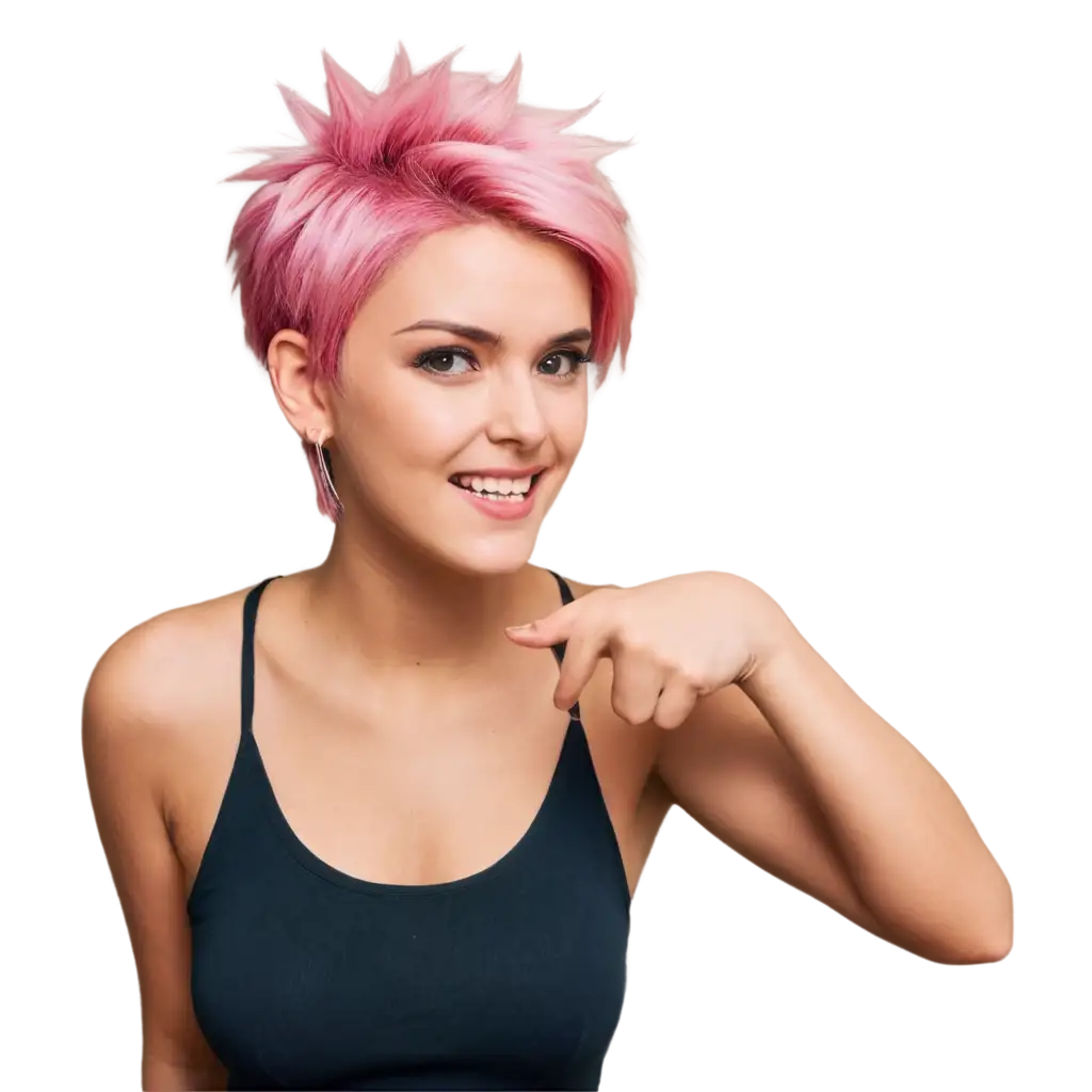 Sukuna-with-Pink-Short-Spiky-Hair-PNG-Image-Captivating-Anime-Character-Design