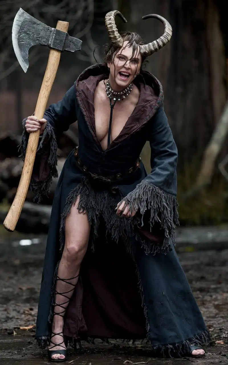 Charlize-Theron-as-Evil-Krampus-with-Axe-and-High-Heels