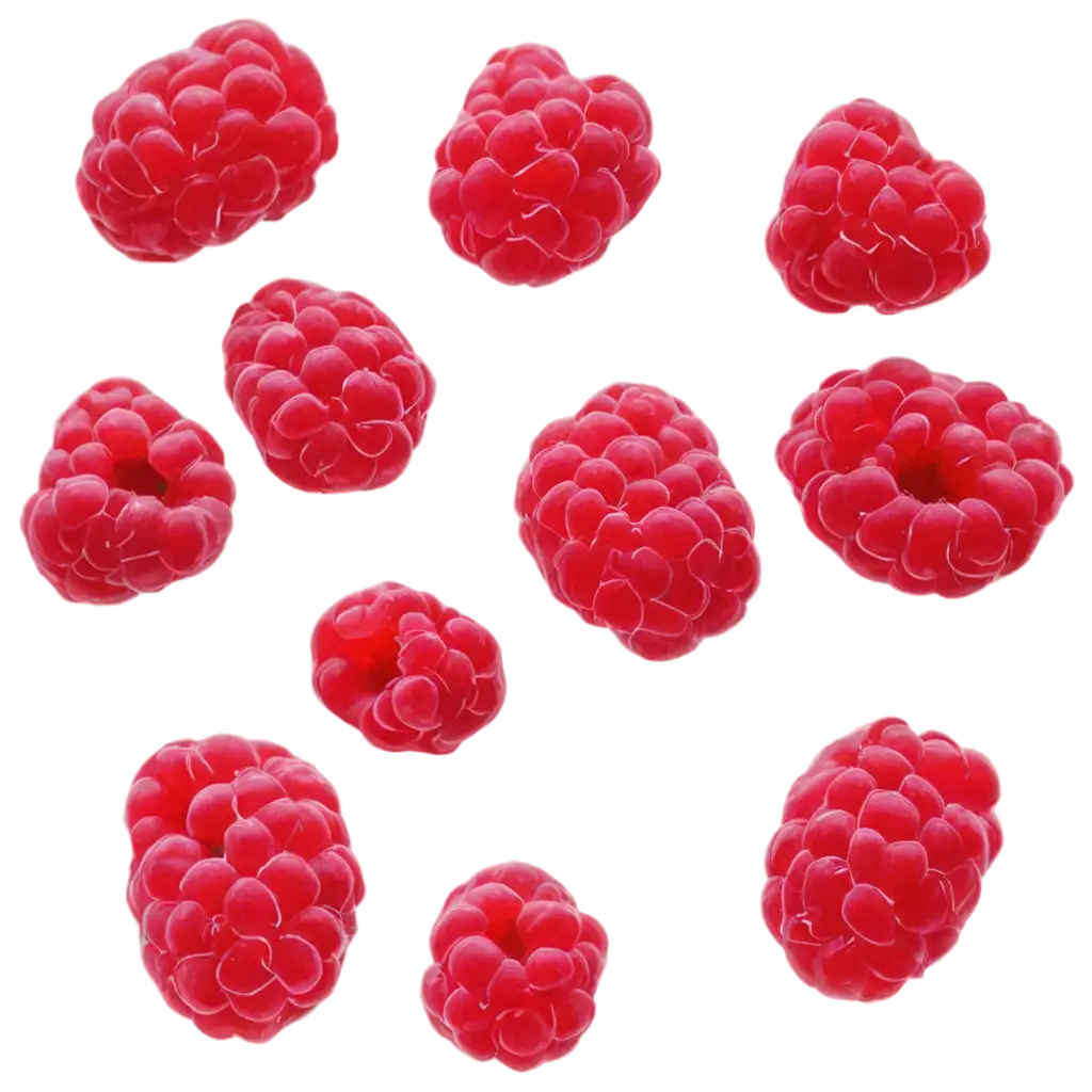 HighQuality-PNG-Image-of-Raspberries-on-a-Transparent-Saucer-Enhancing-Visual-Appeal-and-Clarity