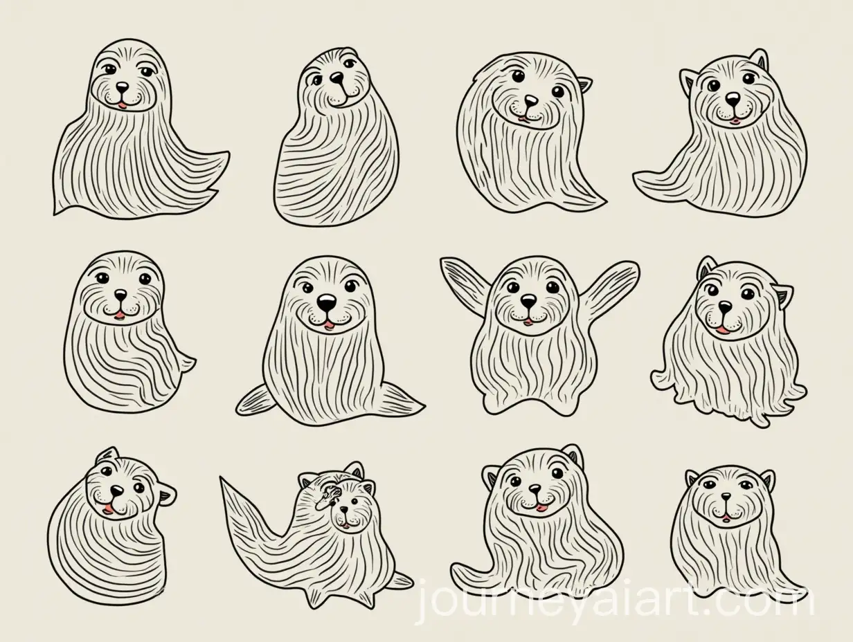 Seals-Playing-on-a-Rocky-Shore