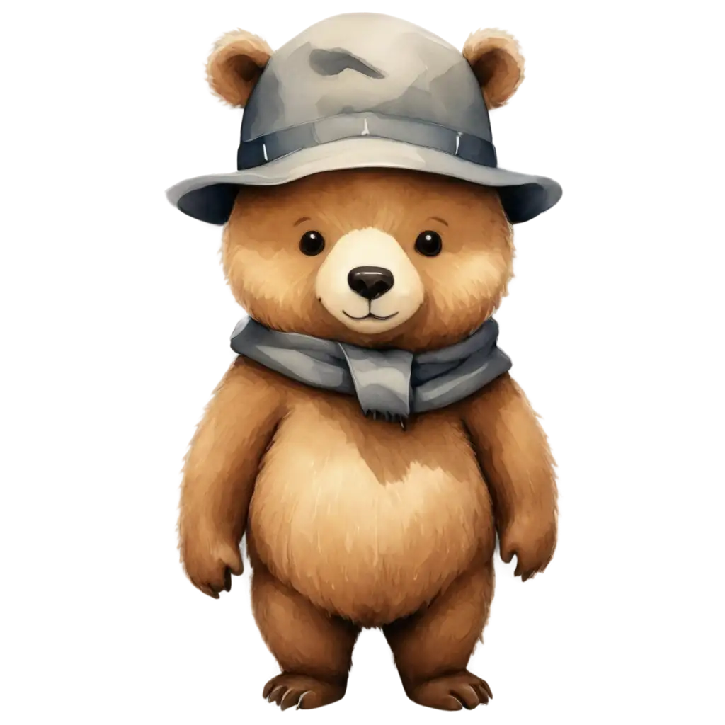 Cute-Cartoon-Bear-in-a-Hat-PNG-Perfect-for-All-Your-Creative-Projects