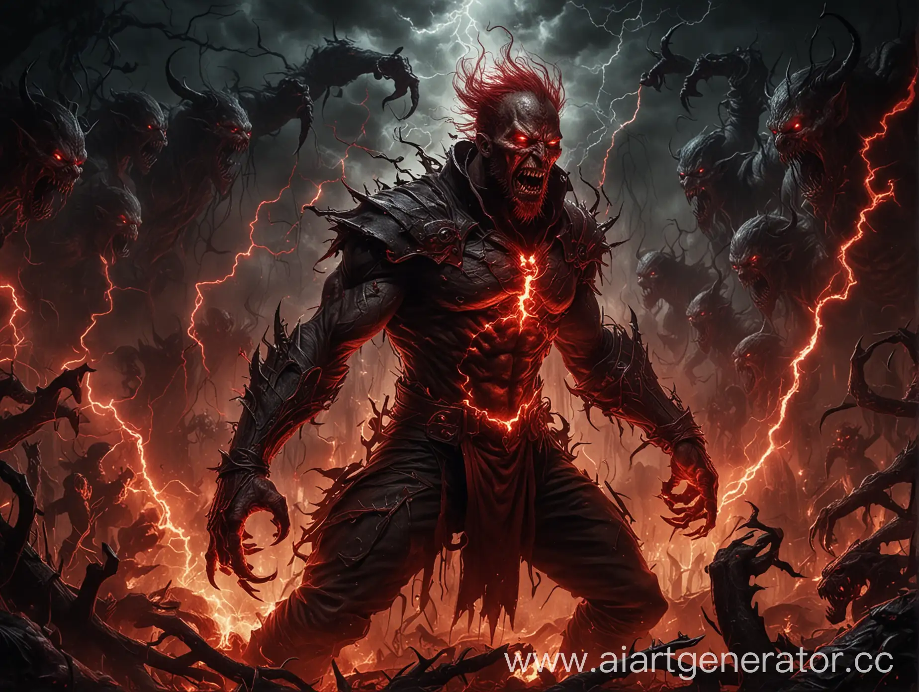 Malevolent-Demon-Summoning-with-Red-Lightning-and-Shadowraze