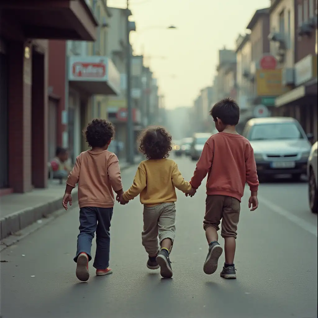 Genre photography: A snapshot of everyday life, for example, children playing on the street