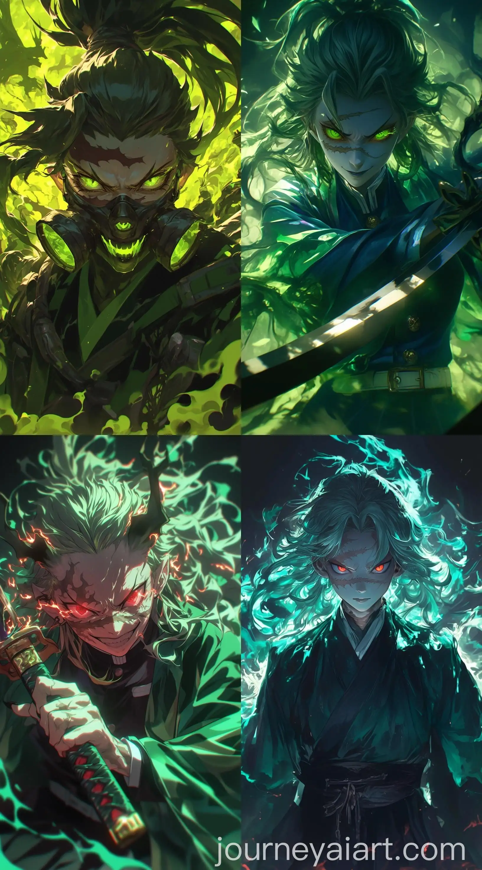 Sanemi-Shinazugawa-Demon-Slayer-in-Green-Robes-with-Cinematic-Lighting