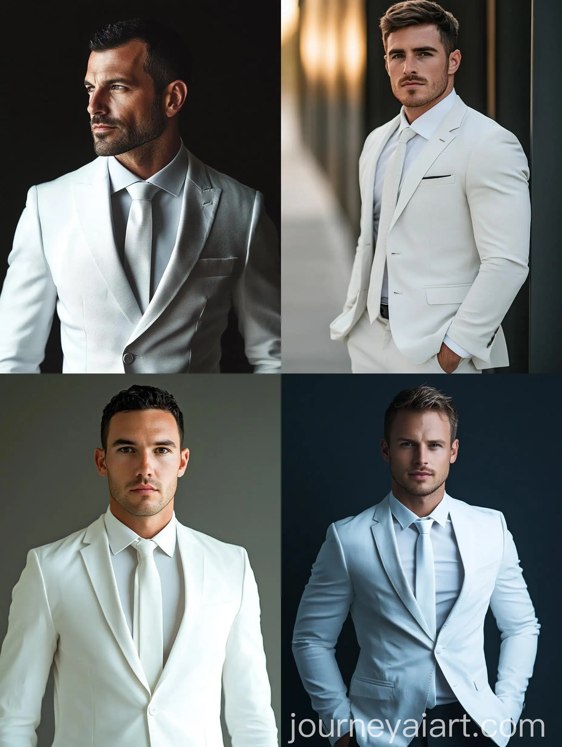 Professional-Portrait-of-a-Handsome-Man-in-a-White-Suit-and-Tie
