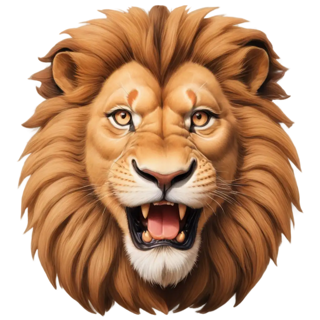 Animated-Lion-Face-PNG-HighQuality-Transparent-Image-for-Creative-Projects