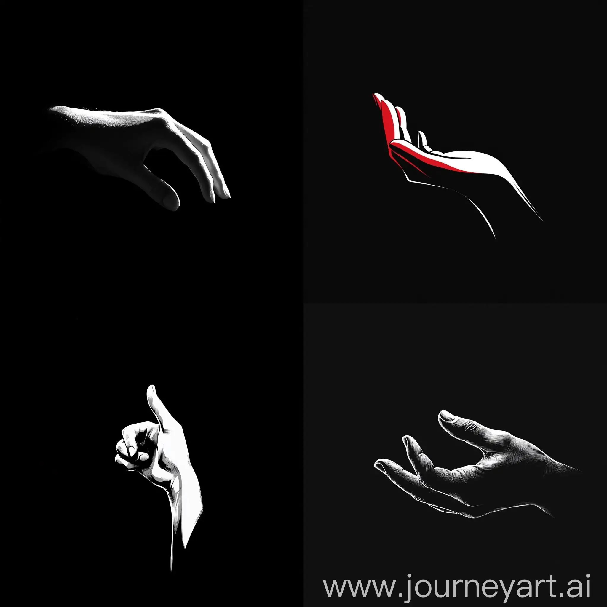 Minimalist-Logo-Design-with-Chiaroscuro-Effect-and-Hand-Element