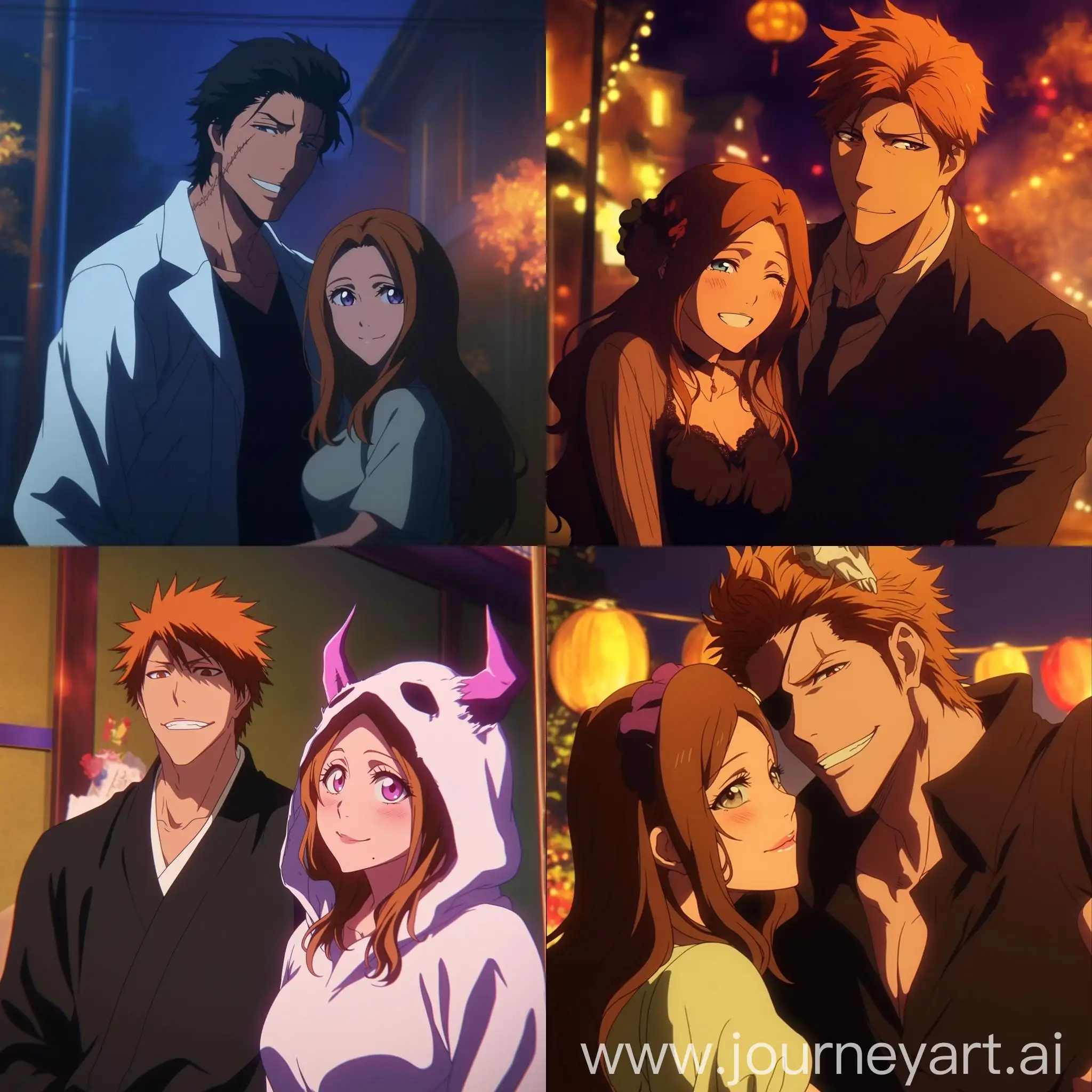 Aizen-Sosuke-and-Marin-Kitagawa-Halloween-Night-Anime-Screenshot