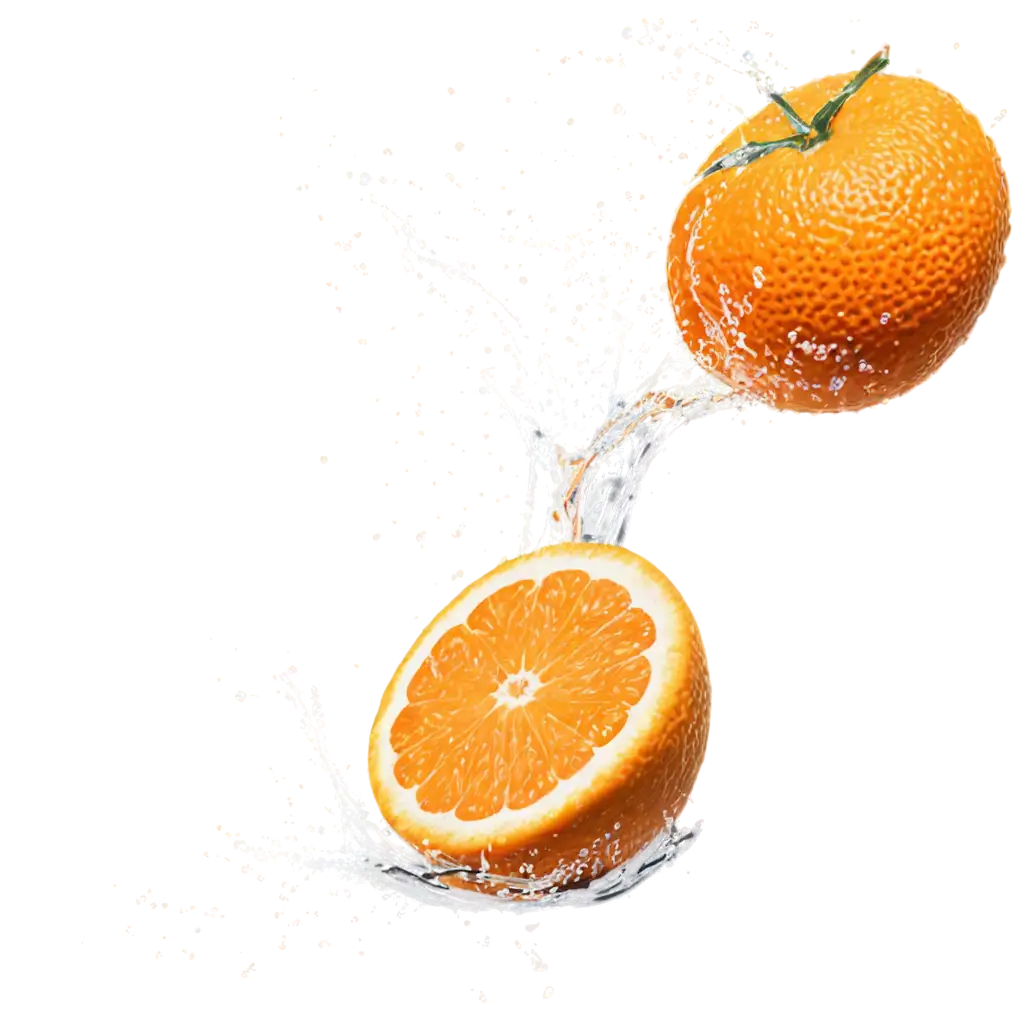 Vibrant-PNG-Image-of-a-Sliced-Orange-with-Splashes-Freshness-Captured-in-High-Definition