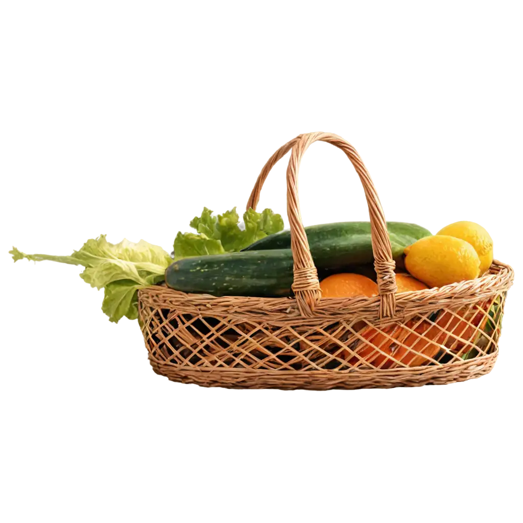 Collection-of-Fruits-and-Vegetables-in-Basket-on-Transparency-Background-PNG