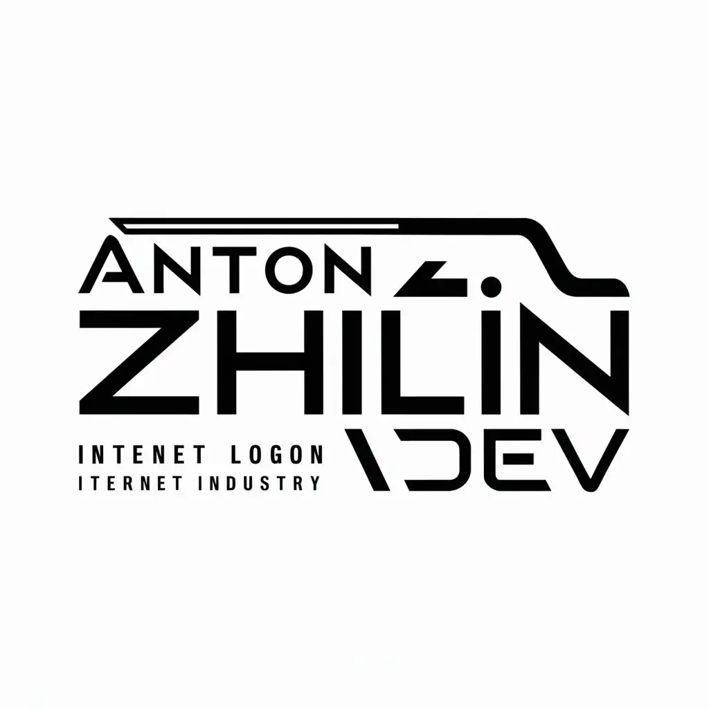 a logo design,with the text "Anton ZHILIN Dev", main symbol:Anton ZHILIN Dev,Moderate,be used in Internet industry,clear background