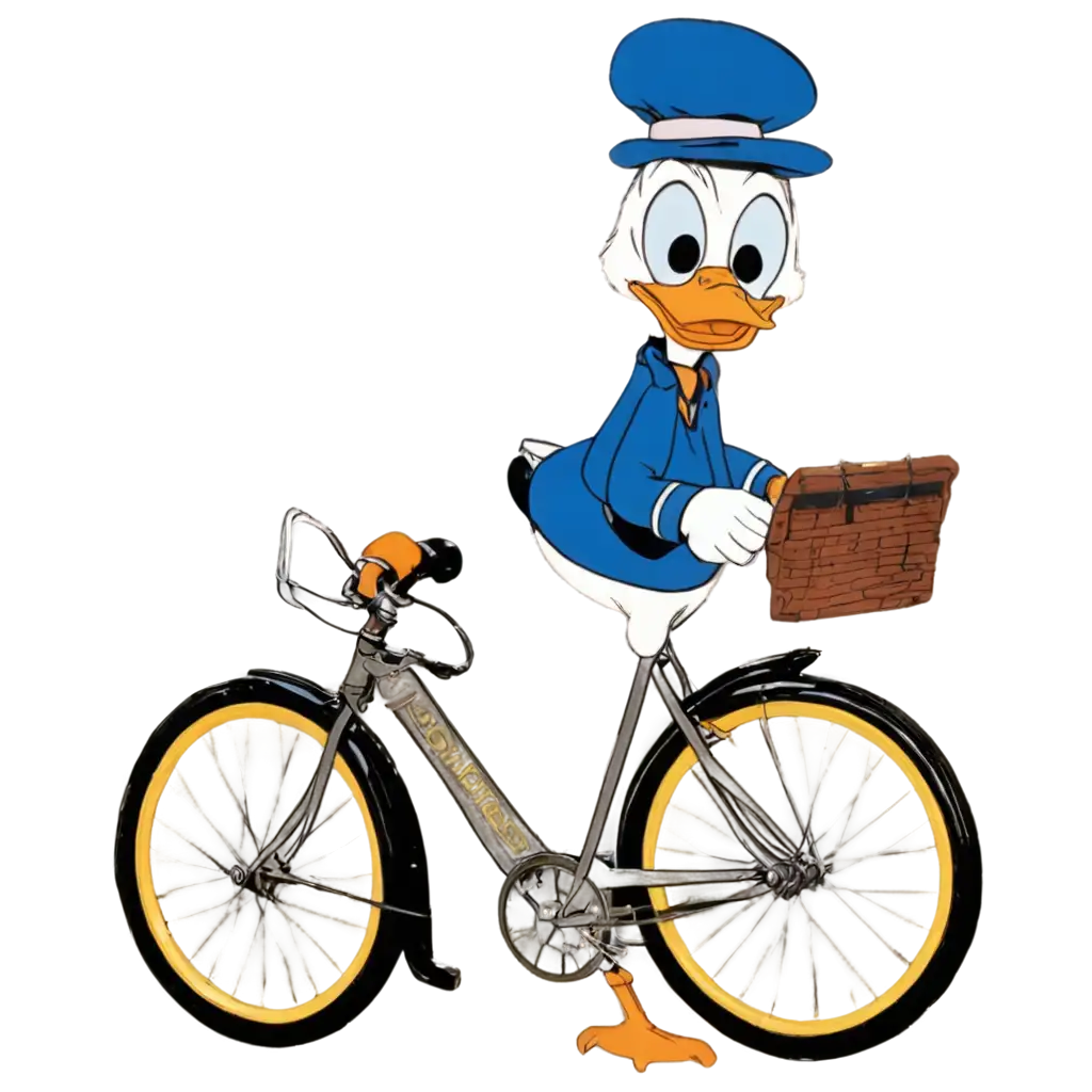 Explore-the-Whimsical-World-of-DuckTales-with-HighQuality-PNG-Donald-Duck-Cycling-Adventure