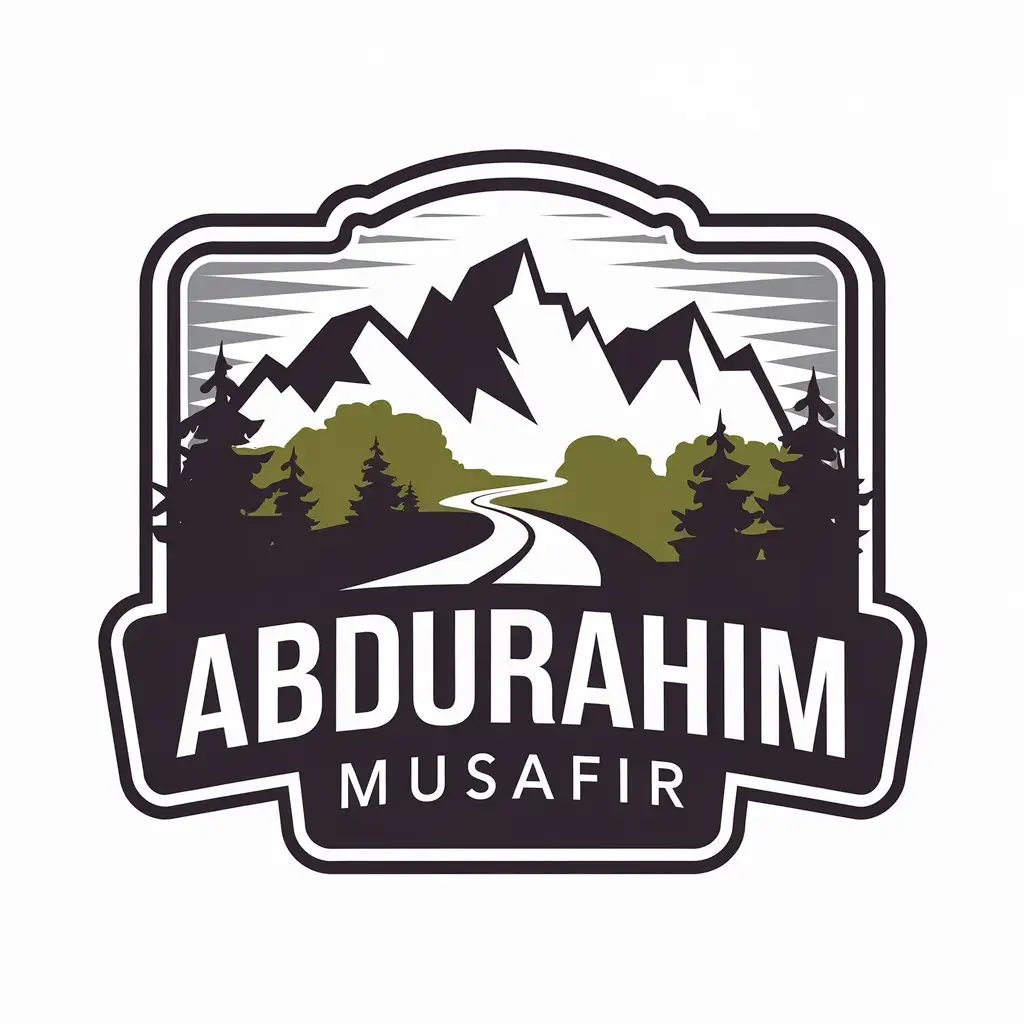 LOGO-Design-for-Abdurahim-Musafir-Mountainous-Nature-Road-Theme