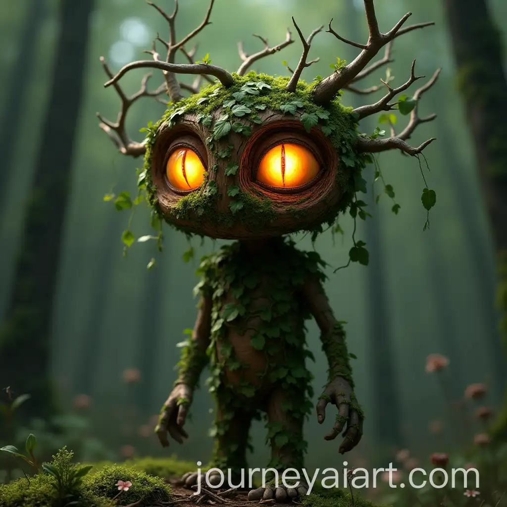 CGI-Character-Made-of-Vines-with-Wooden-Head-and-Glowing-Eyes