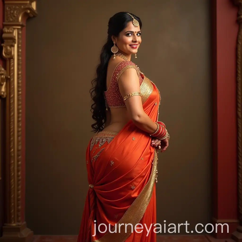 Regal-Rajasthani-Royal-Queen-Portrait-Exuding-Confidence-andAI-Image-Prompt-Expansion-Dignity