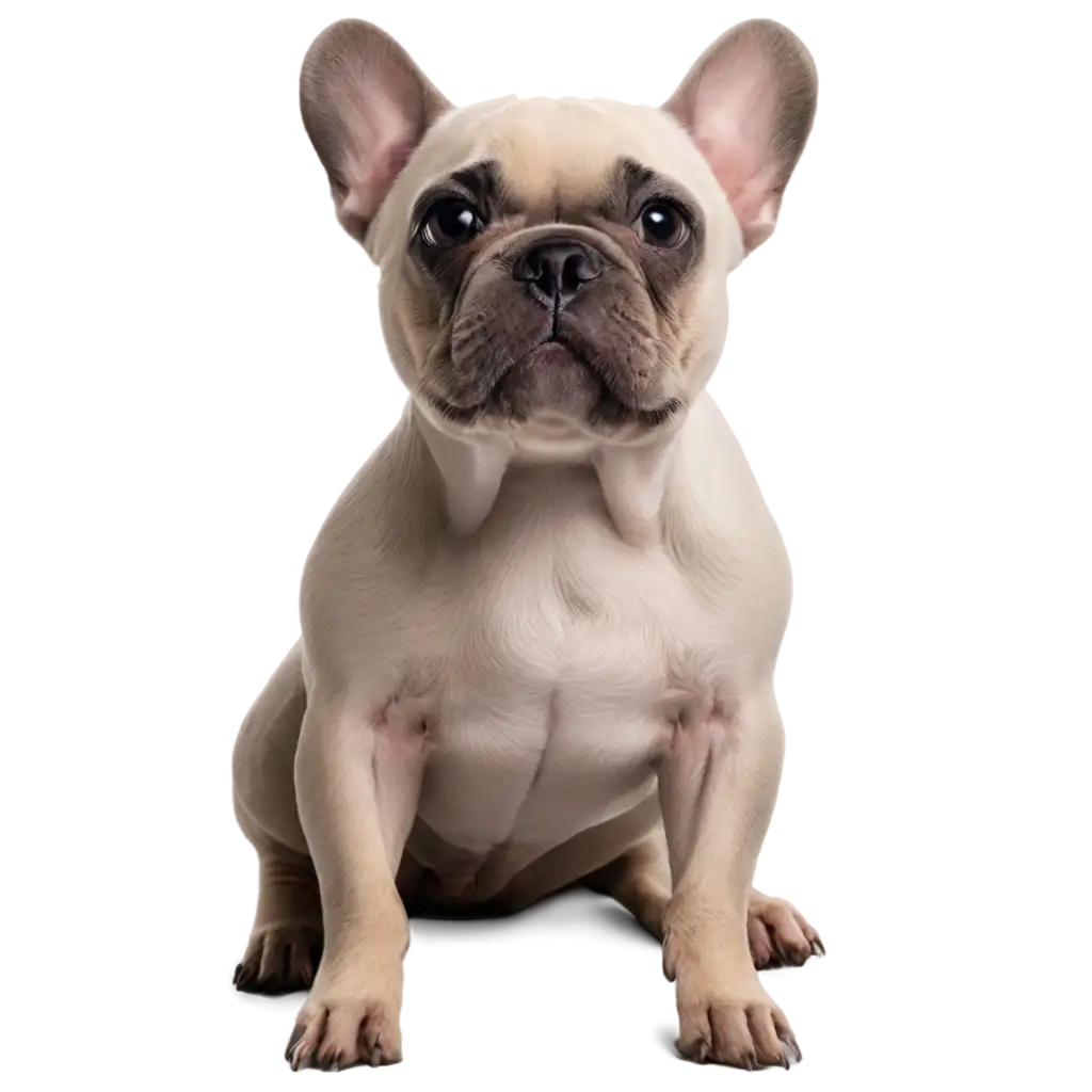 French-Bulldog-PNG-White-Sitting-Dog-Looking-Up-for-Treat