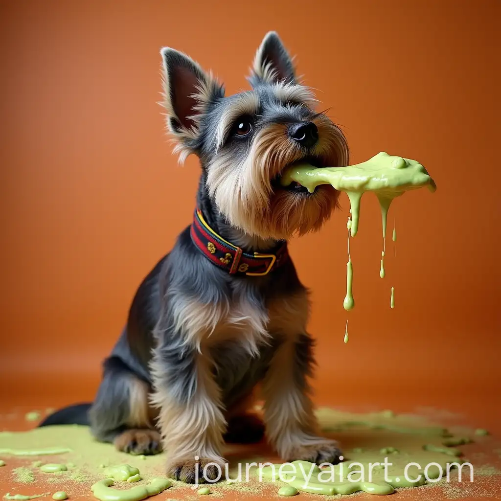 Happy-Schnauzer-Enjoying-HalloweenThemed-Barf-Diet