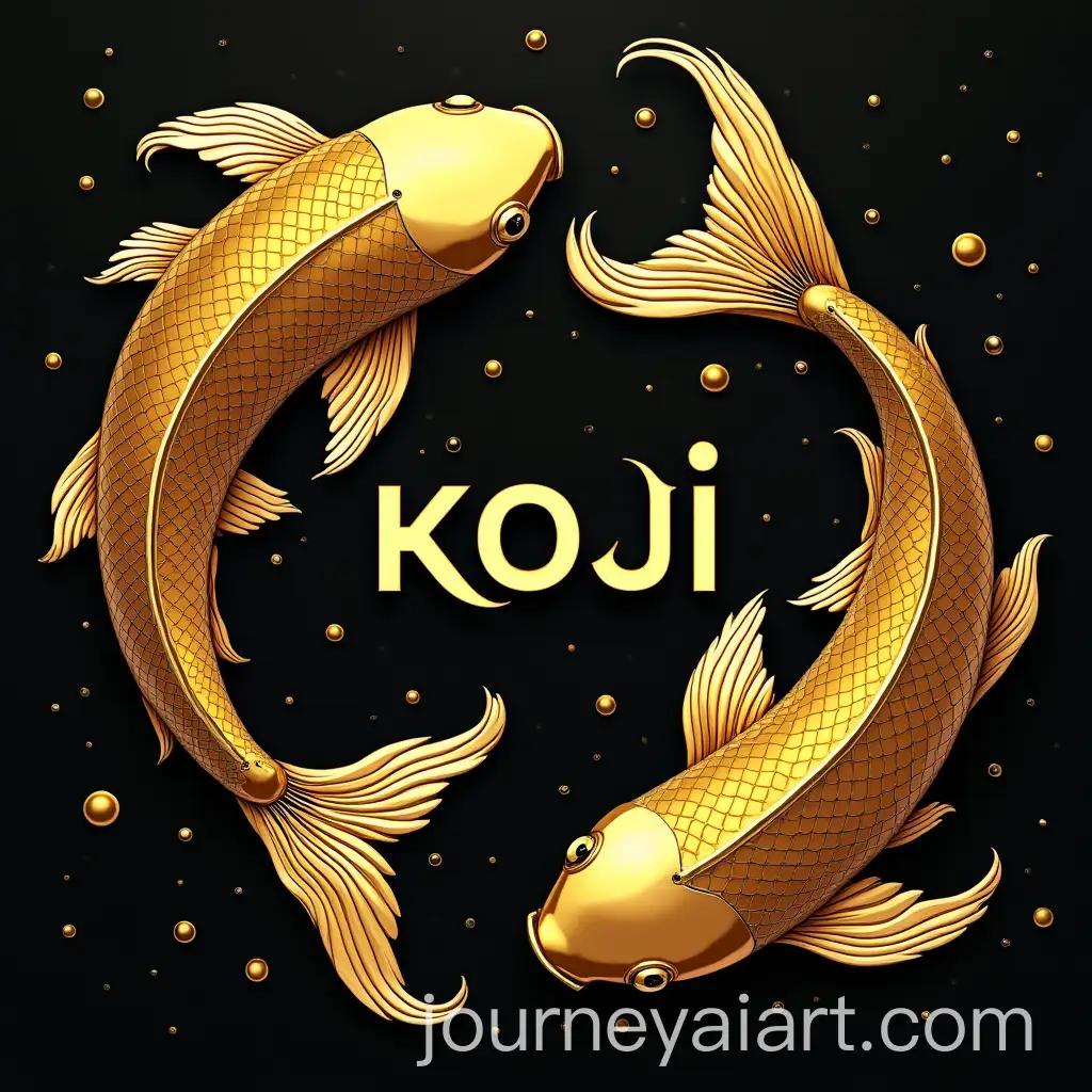 Gold-Koi-Fish-Imitating-Yin-Yang-with-KOI-Text-in-the-Center