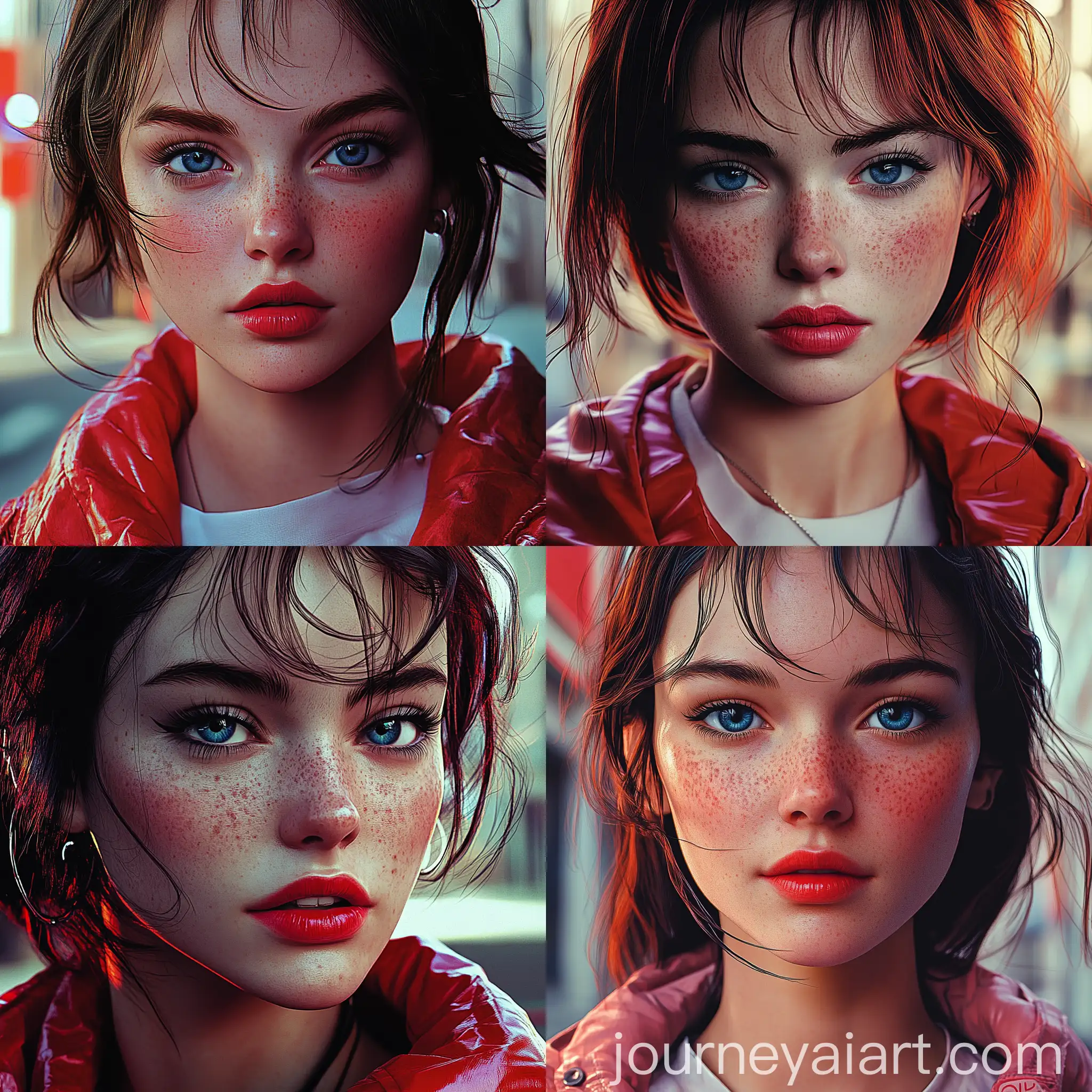 Freckled-Woman-Close-Up-with-Bright-Red-Lipstick-and-Blue-Eyes