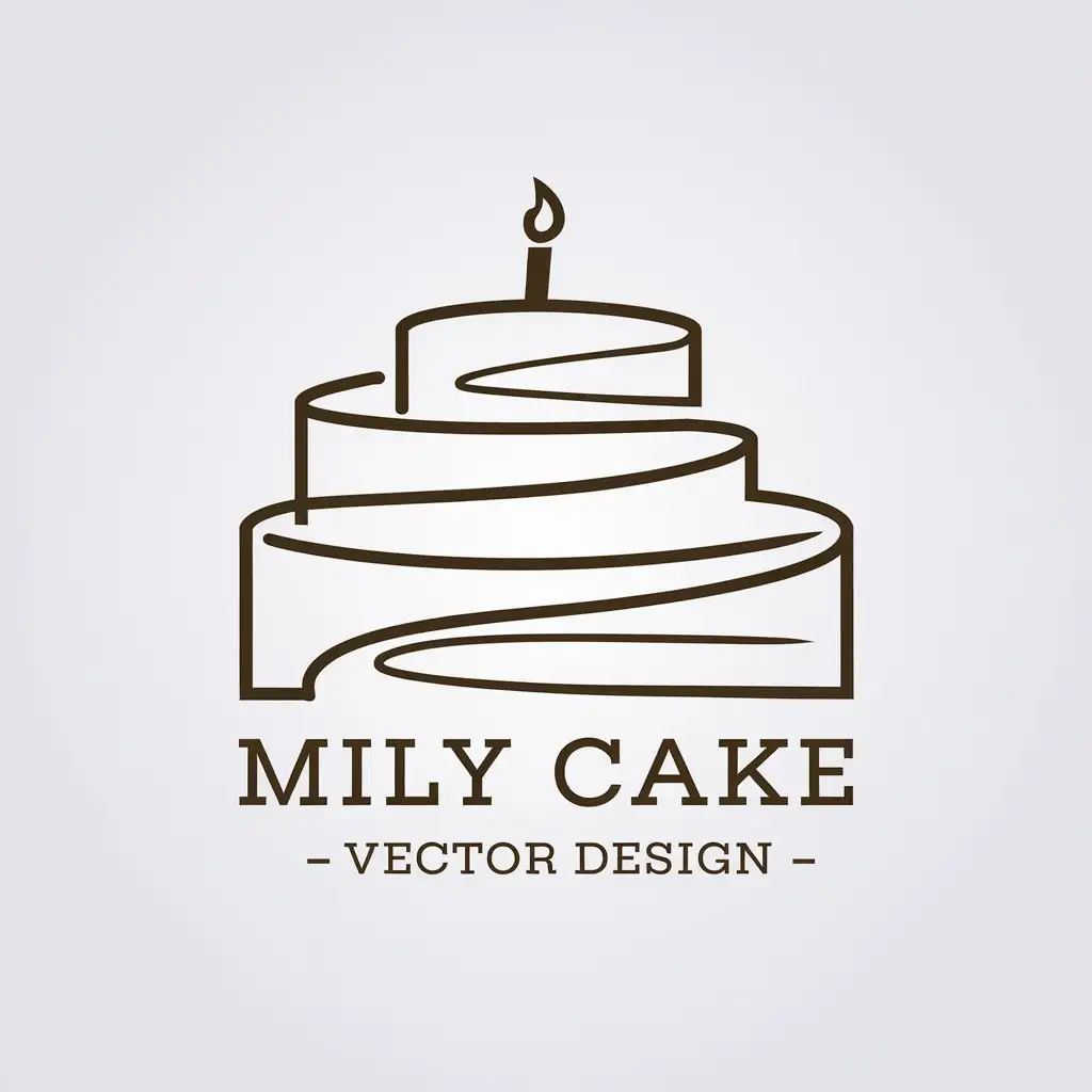 LOGO-Design-For-Mily-Cake-Minimalist-Style-with-Smooth-Lines-and-Seal-Simple-Pattern