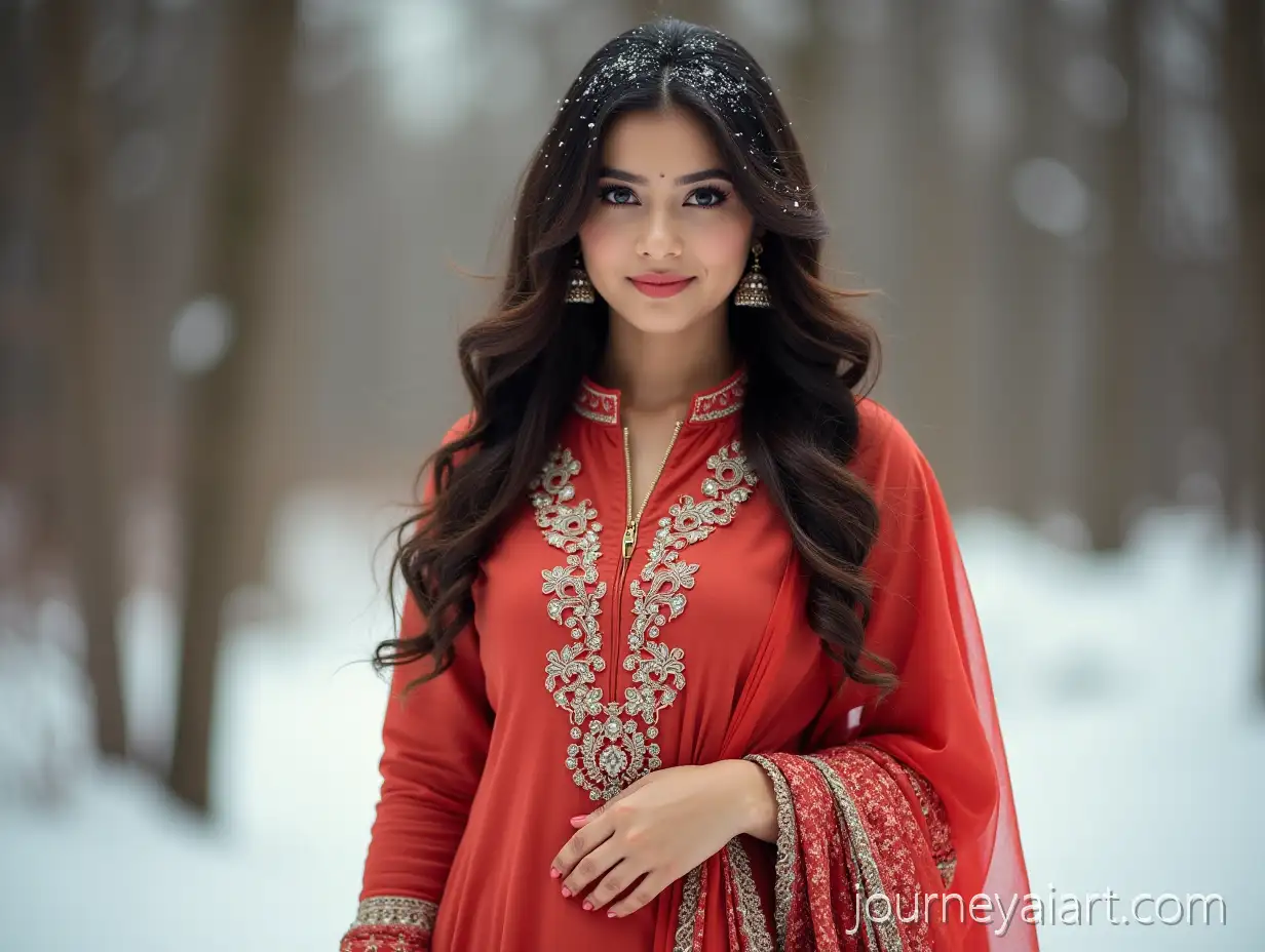 Captivating-Young-Indian-Woman-in-Stylish-Winter-Salwar-Kameez-Portrait