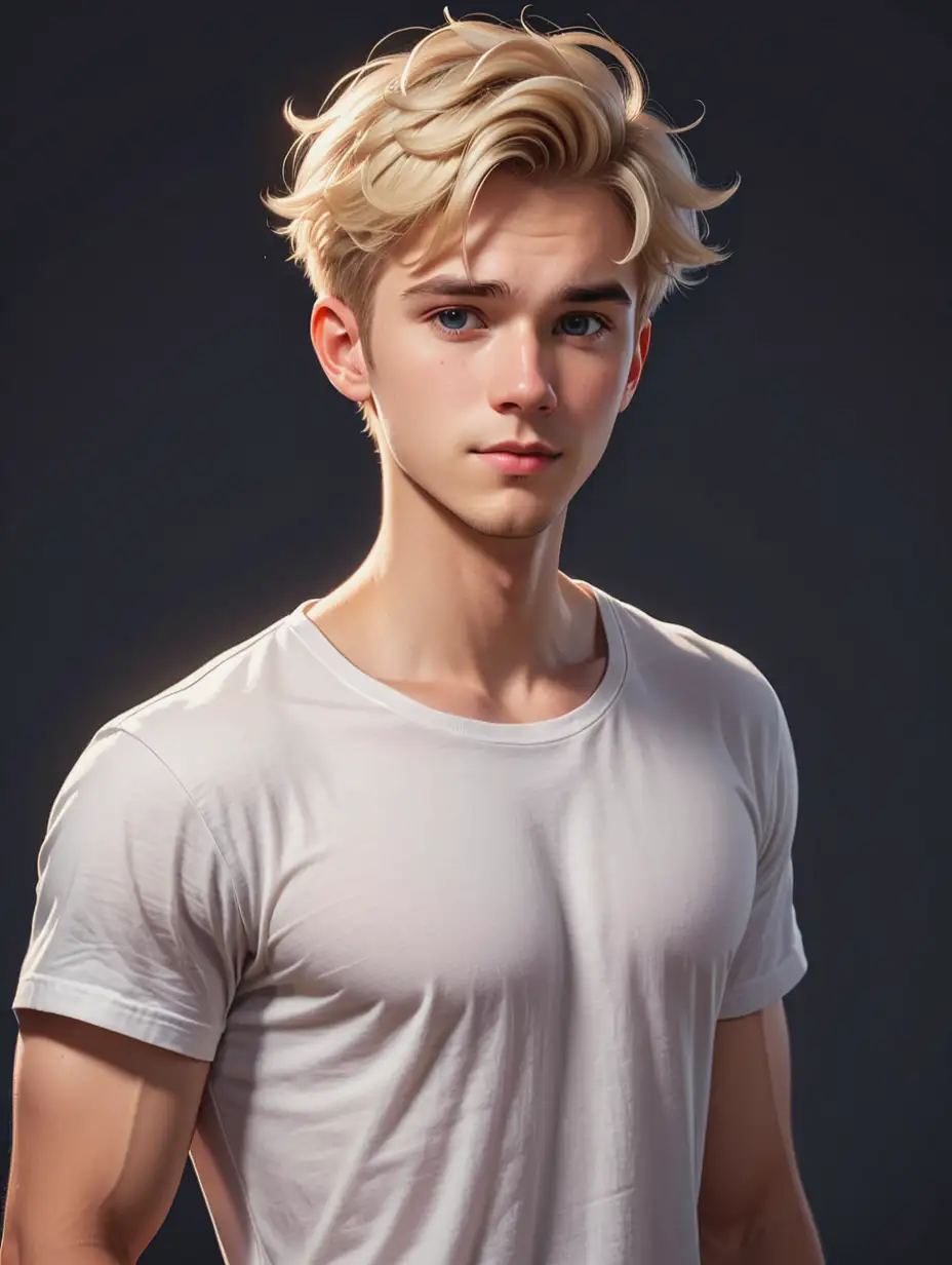 Handsome-Young-Male-in-Dreamworks-2D-Animation-Style-with-Short-Blond-Hair-and-Casual-Tshirt