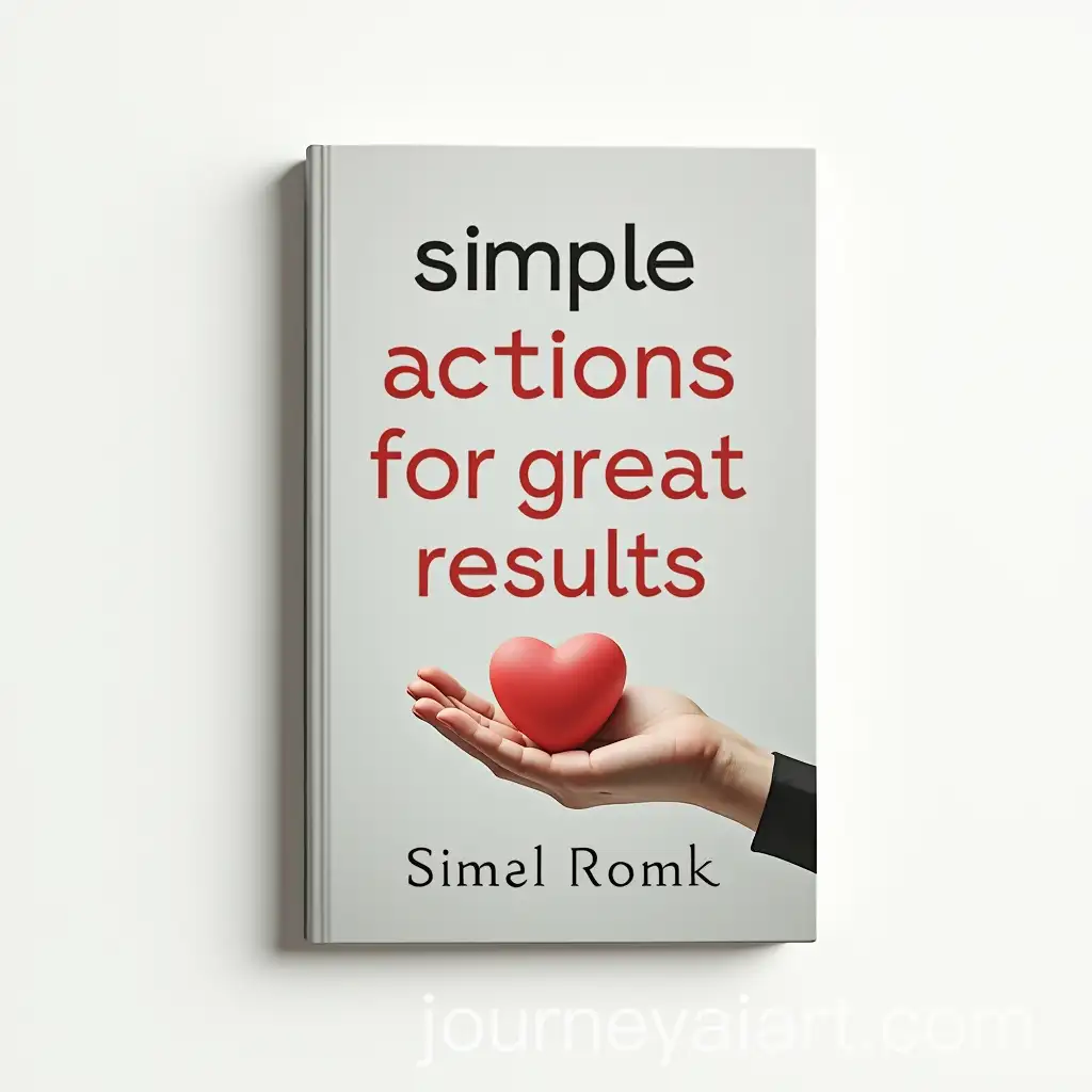 Finance-Book-Cover-Design-Featuring-Hand-Logo-for-Simple-Actions-and-Great-Results