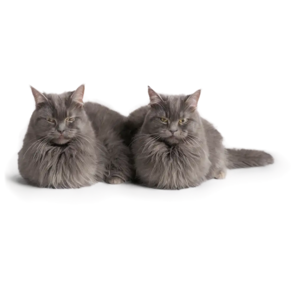 Two-Cats-Curled-Up-in-Balls-PNG-HighQuality-Image-for-Creative-Uses