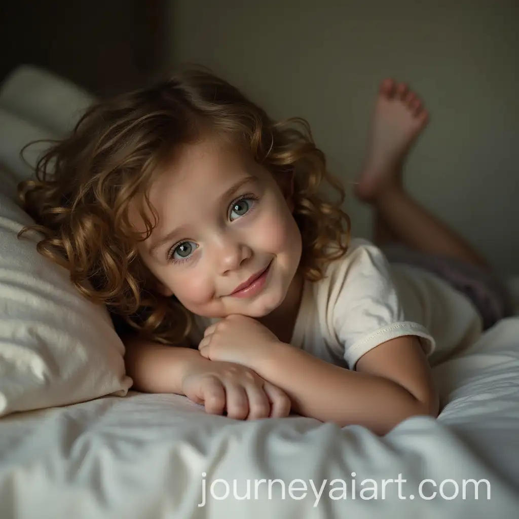 Young-Girl-Relaxing-on-a-Soft-Surface