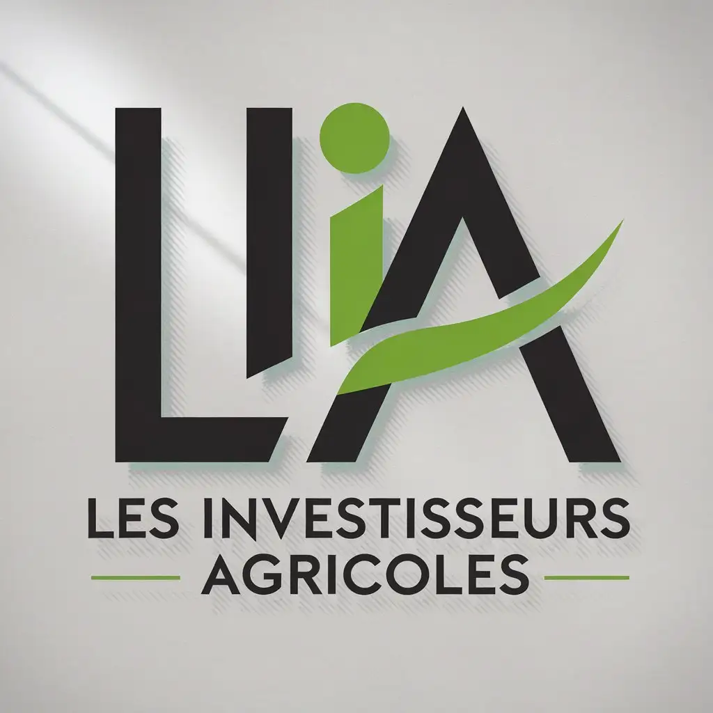 LOGO Design for LES INVESTISSEURS AGRICOLES Vector Style with Clear Background and L I A Symbol