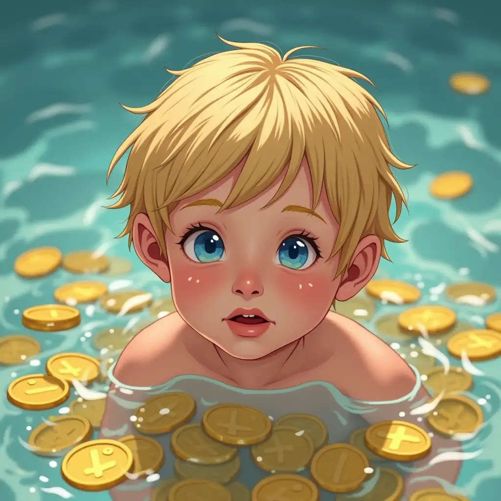 11YearAI-Image-Prompt-ExpansionOld-Boy-Swimming-in-Pool-of-Gold-Coins