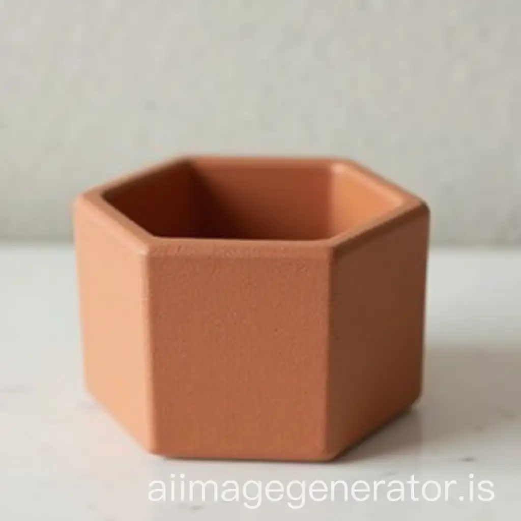 Hexagonal-Terra-Cotta-Change-Holder-with-Unique-Design