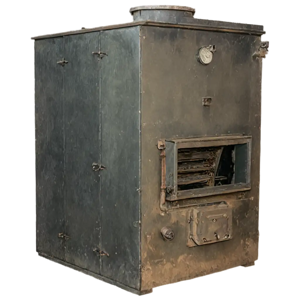 HighQuality-PNG-of-an-Old-Ruined-Coal-Furnace-for-Central-Heating